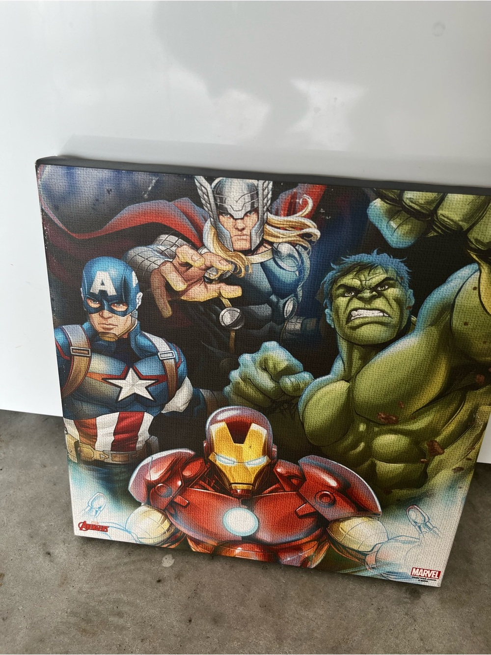 Marvel Avengers Canvas Art - Red, Green, Blue